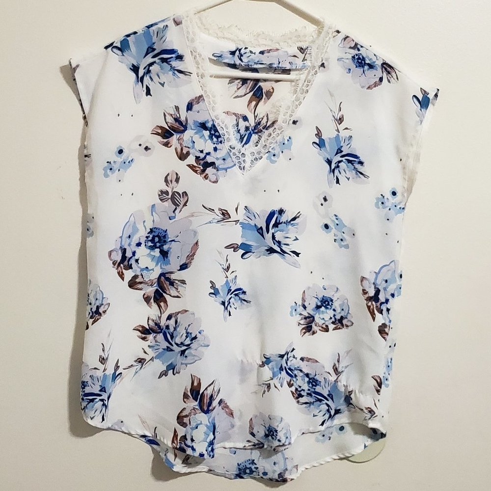 SHEIN Floral Lace Blouse